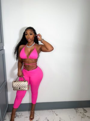 The Tied Up Set (Pink) - Armani Caesar