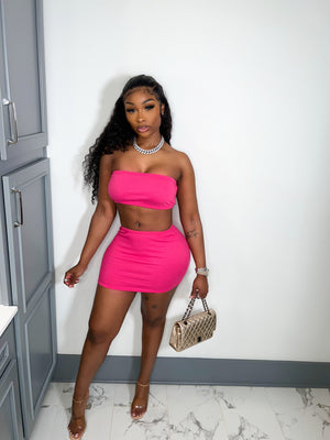 The Yummy Skirt Set (Pink) - Armani Caesar
