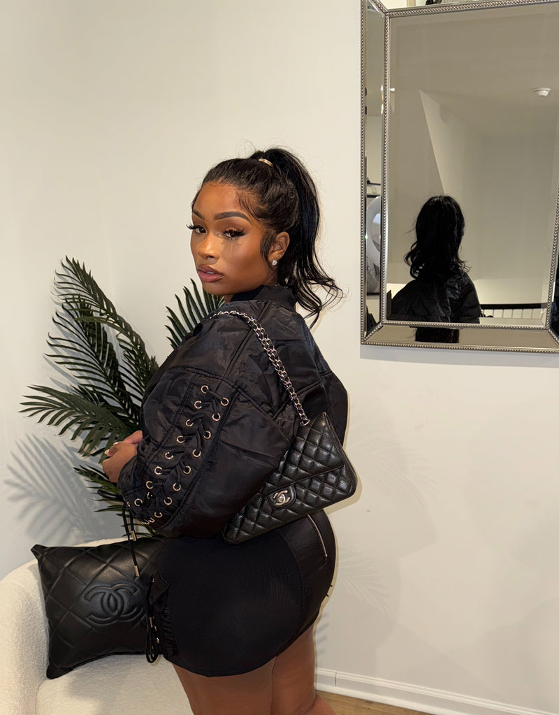 Laced Luxe Bomber Jacket