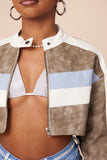 The Hook, Line, & Sinker Washed Faux Leather Jacket