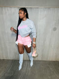 The Official Baddie Sweatshirt (Grey) - Armani Caesar
