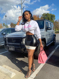 The Official Baddie Sweatshirt (White) - Armani Caesar