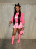 The "Official Baddie" Sweatshirt (Pink) - Armani Caesar