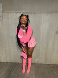The "Official Baddie" Sweatshirt (Pink) - Armani Caesar