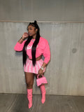 The "Official Baddie" Sweatshirt (Pink) - Armani Caesar