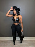 The Rodeo Top (Black) - Armani Caesar