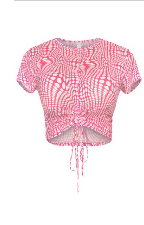 Pop Culture Top (Pink) - Armani Caesar