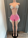 The Paris Shorts (Pink) - Armani Caesar