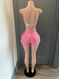 The Paris Shorts (Pink) - Armani Caesar